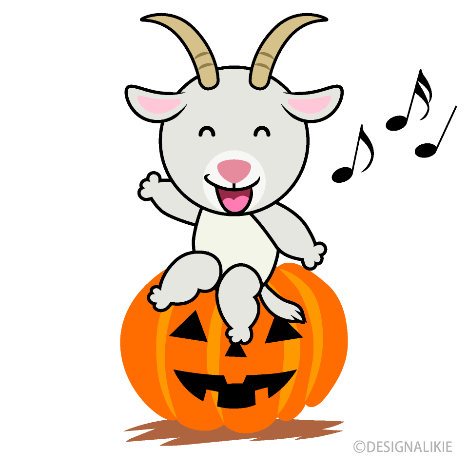 ハロウィンのヤギキャラ