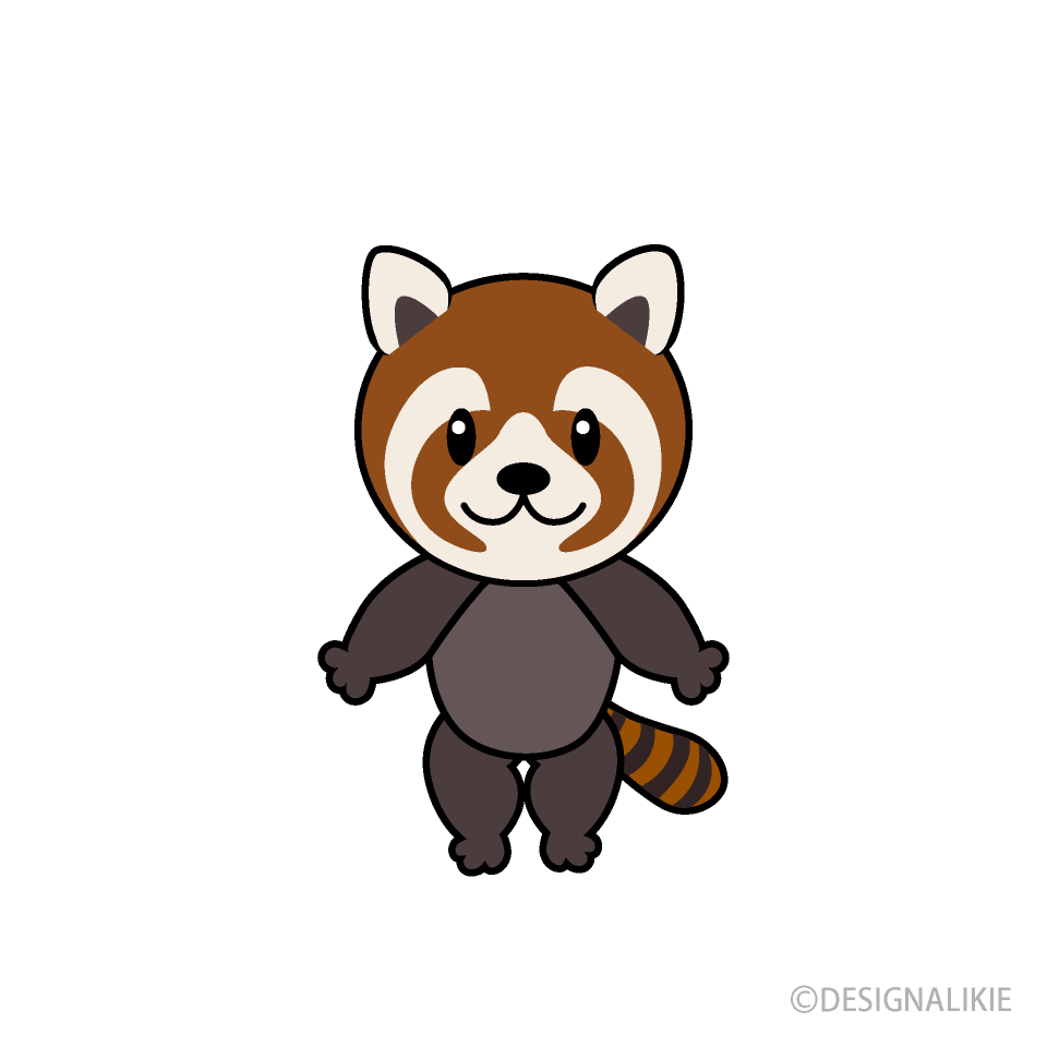かわいいレッサーパンダキャラ