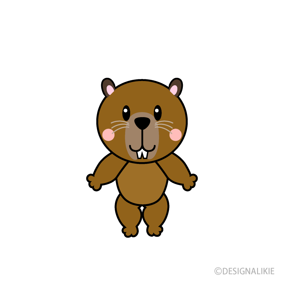 かわいいカピバラキャラ