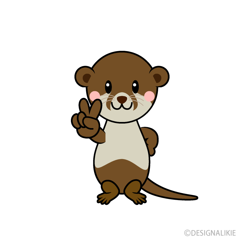 ピースのカワウソキャラ