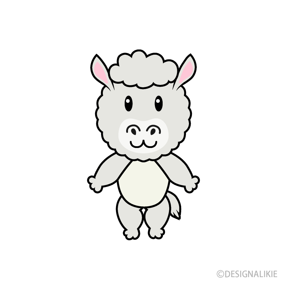 かわいいアルパカキャラ
