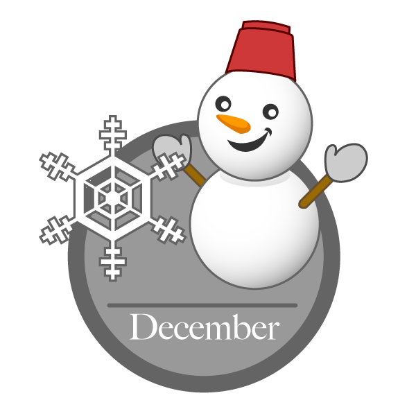雪だるまの12月