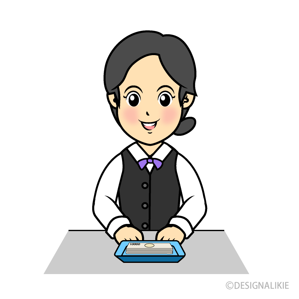 銀行員の女性