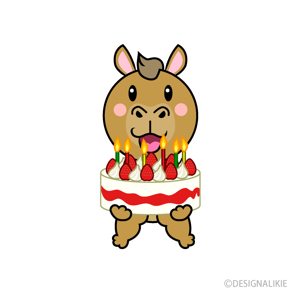 誕生日のラクダキャラ