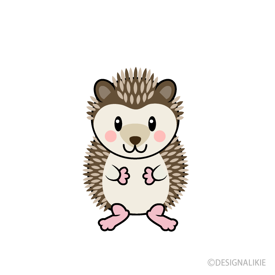かわいいハリネズミキャラ