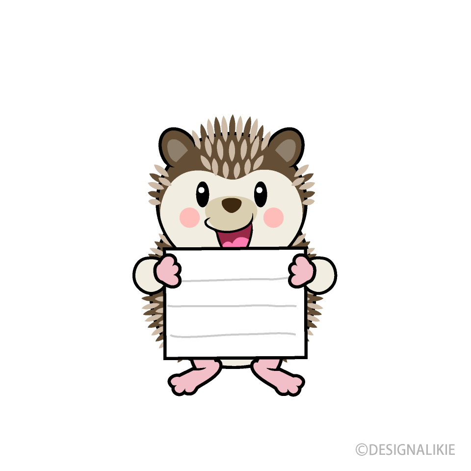 案内ハリネズミキャラ