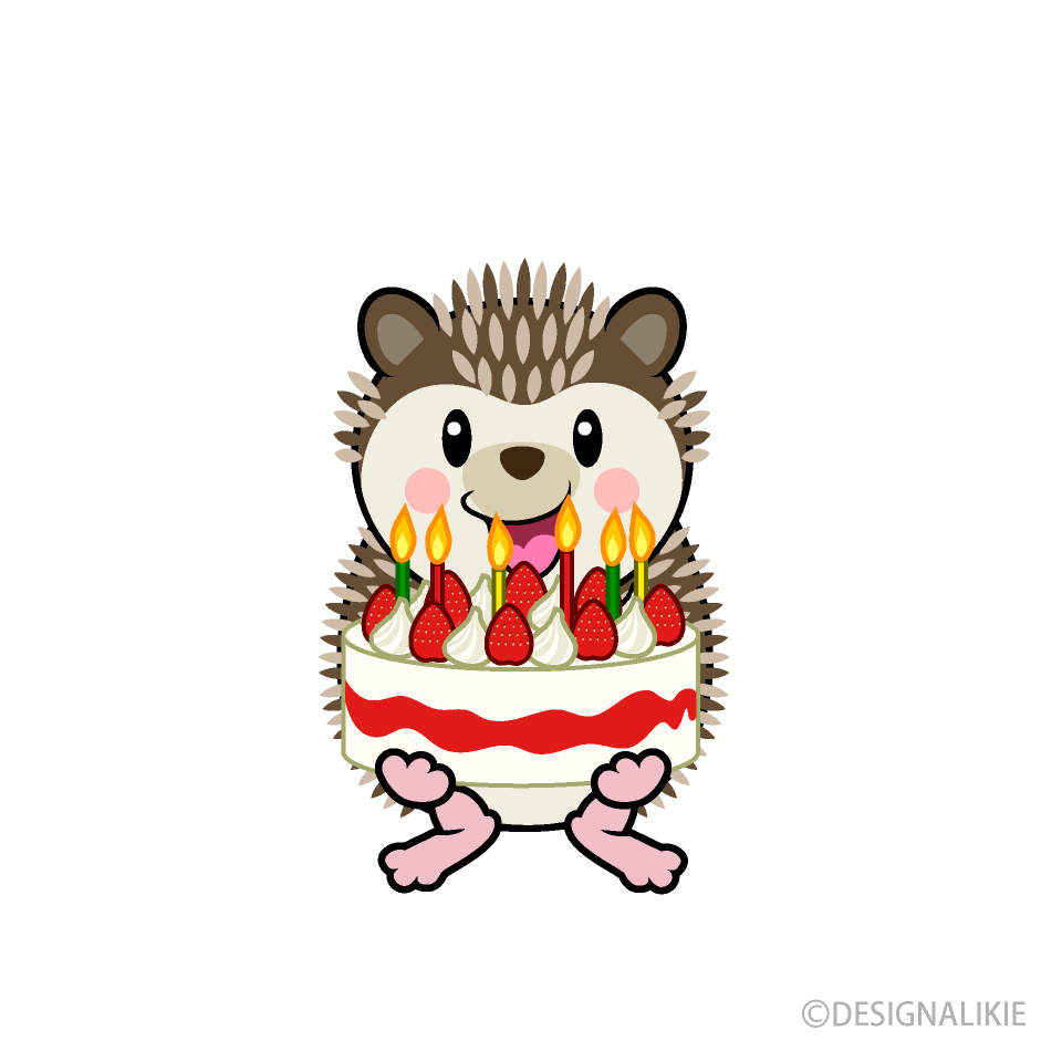 誕生日のハリネズミキャラ