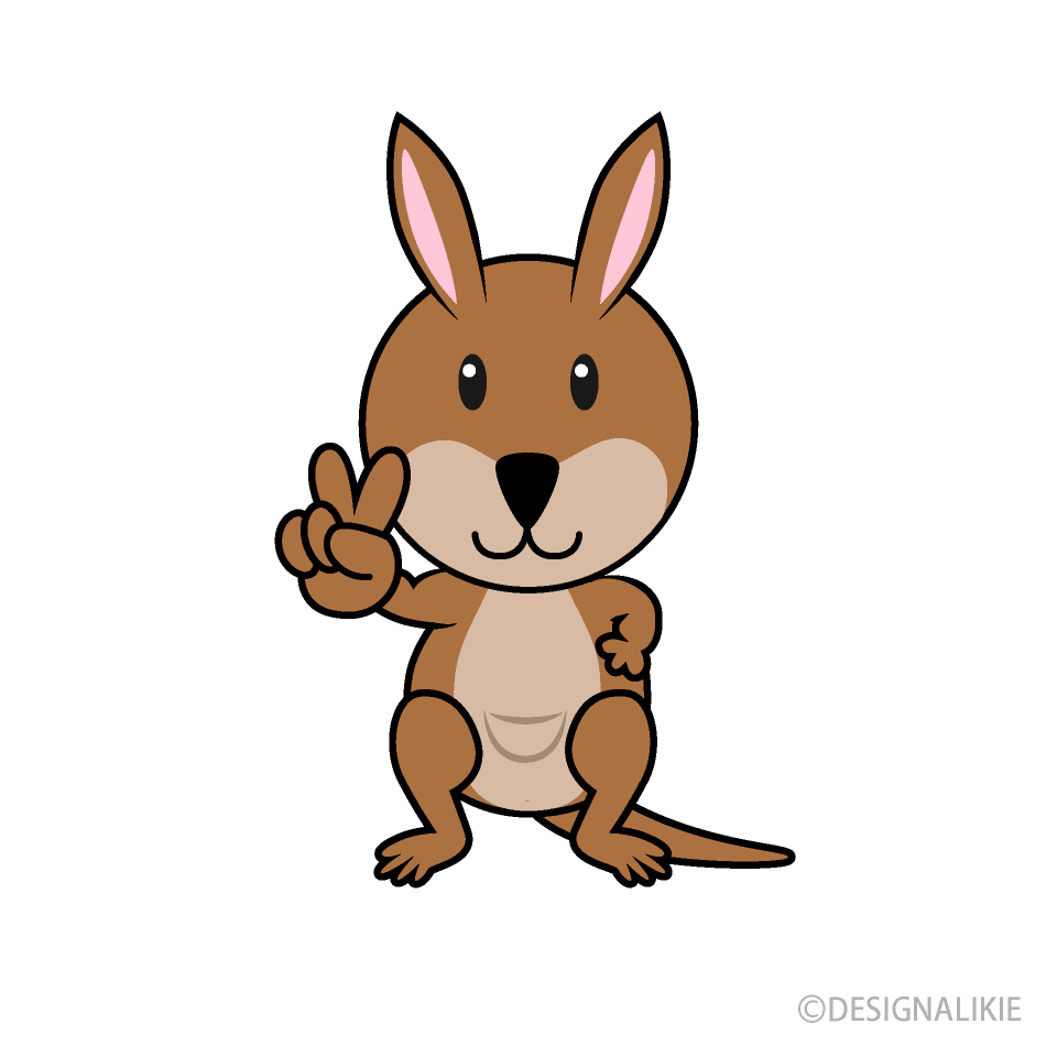 ピースのカンガルーキャラ