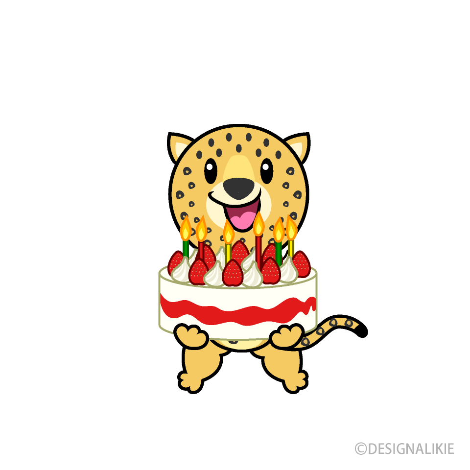 誕生日のヒョウキャラ