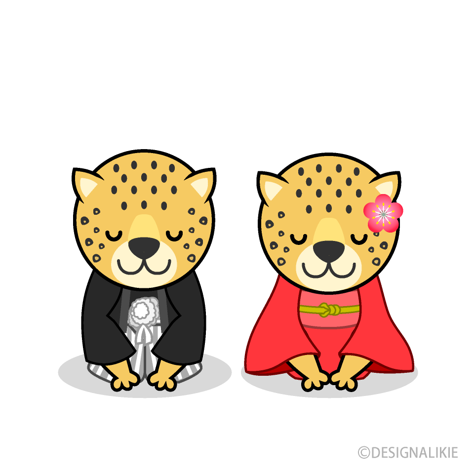 お正月のヒョウキャラ