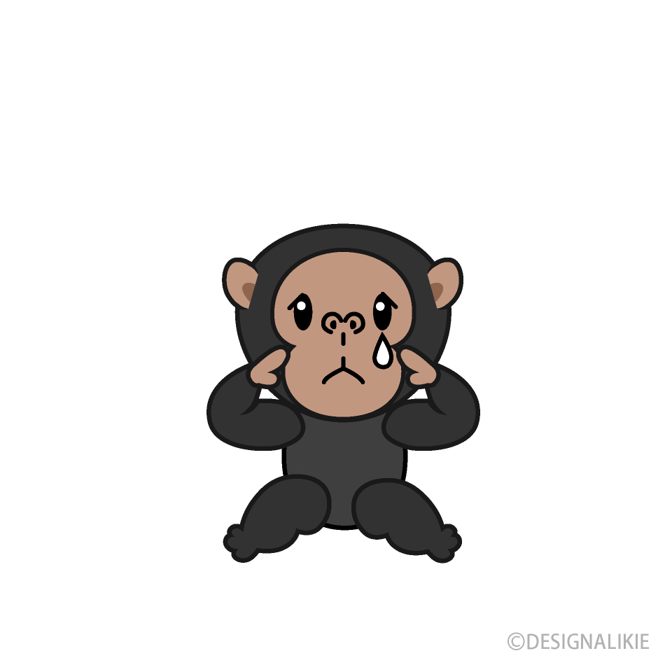 悲しいチンパンジーキャラ