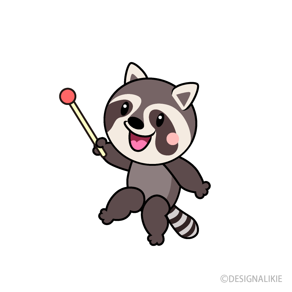 説明アライグマキャラ