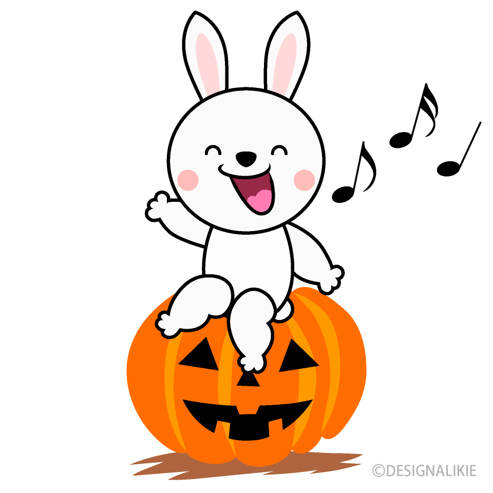 ハロウィンのウサギキャラ