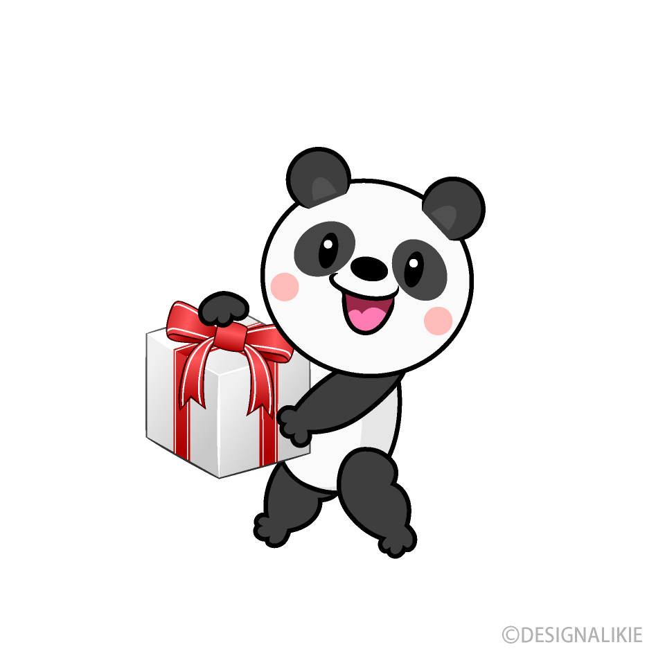 プレゼントするパンダキャラ