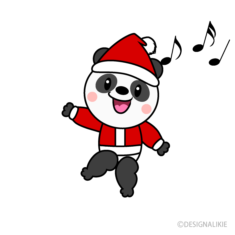 クリスマスのパンダキャラ