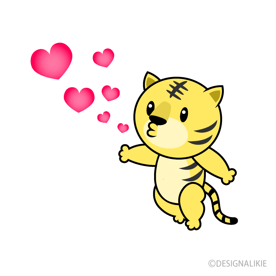 キスするトラキャラ