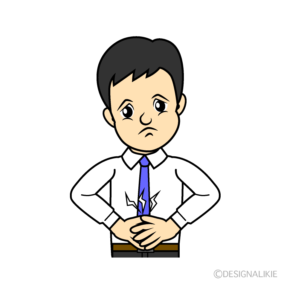 腹痛のサラリーマン