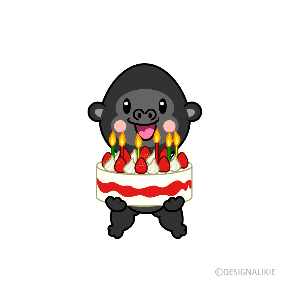 誕生日のゴリラキャラ