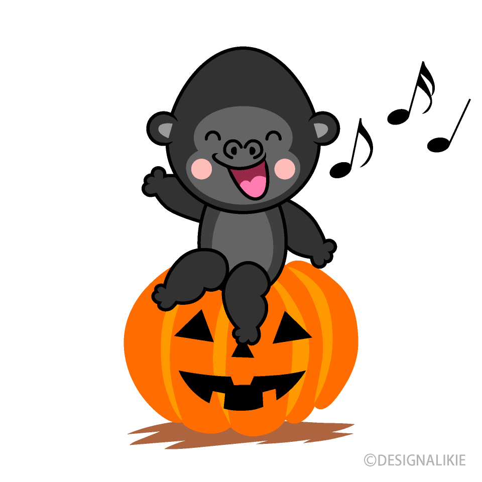 ハロウィンのゴリラキャラ