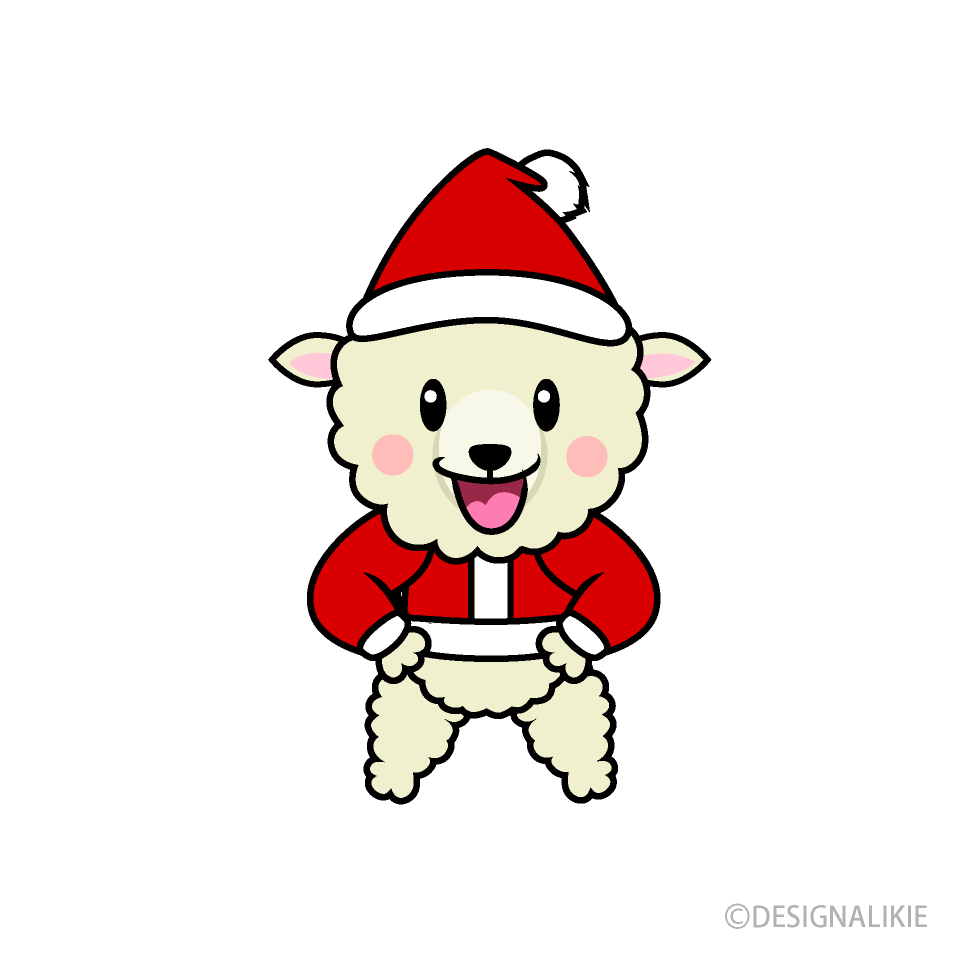 クリスマスのヒツジキャラ