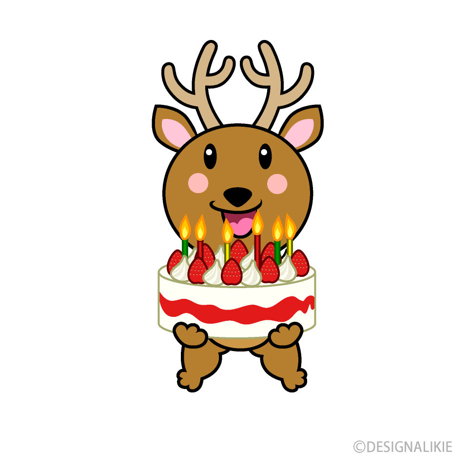 誕生日のシカキャラ