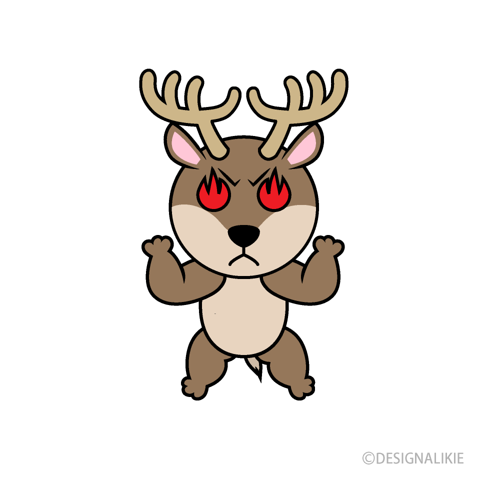 やる気のトナカイキャラ