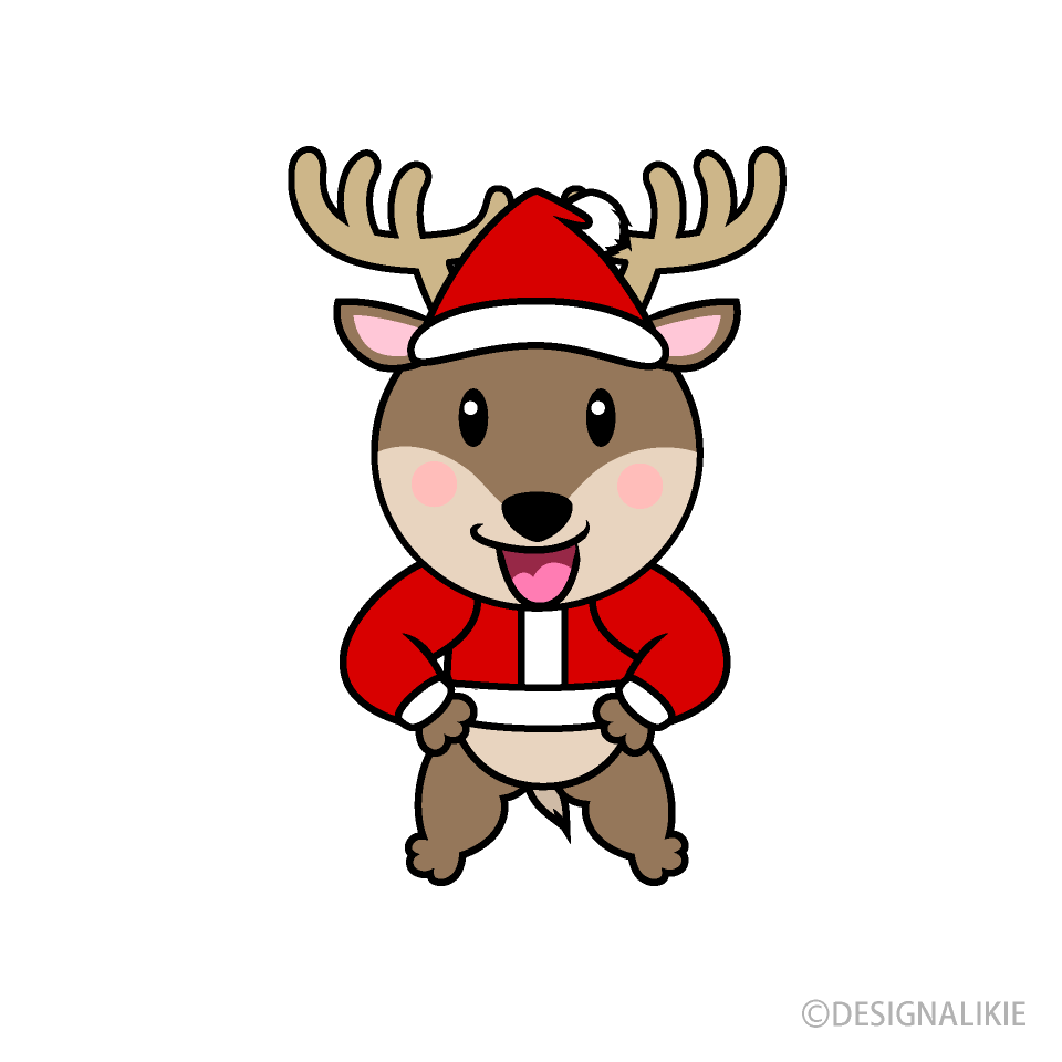 クリスマスのトナカイキャラ