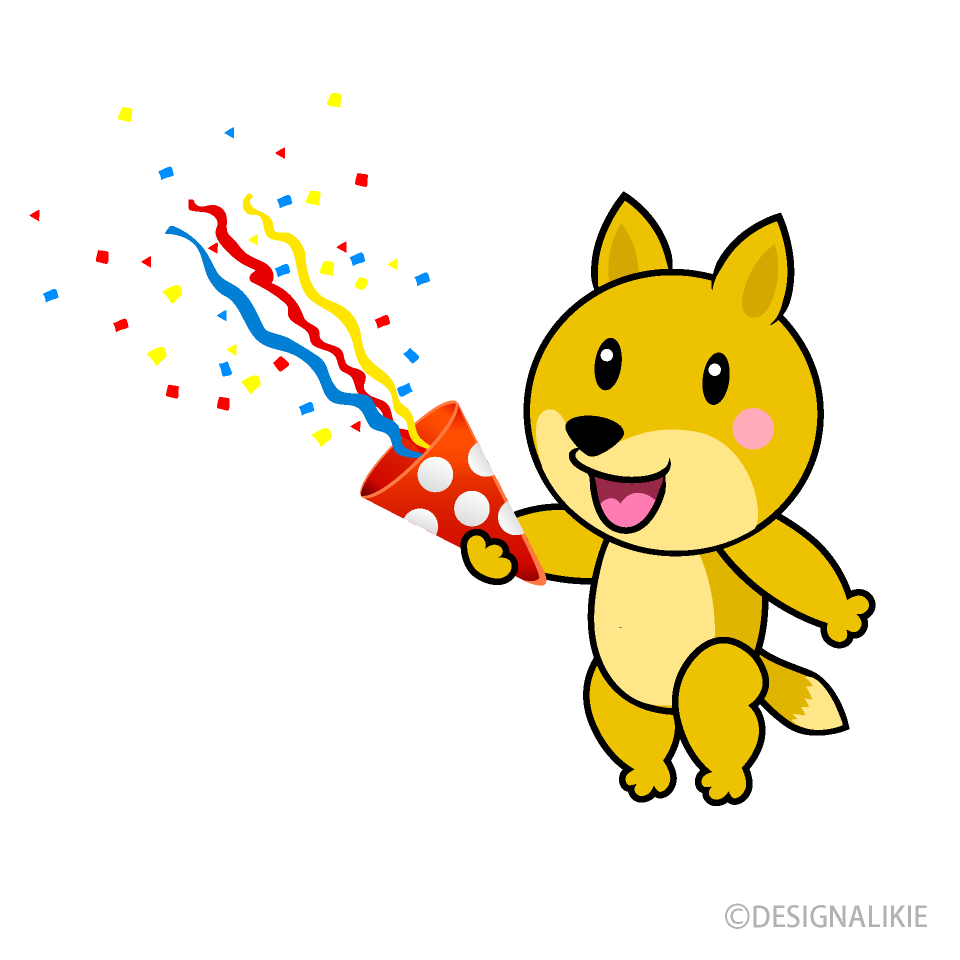 パーティーのキツネキャラ