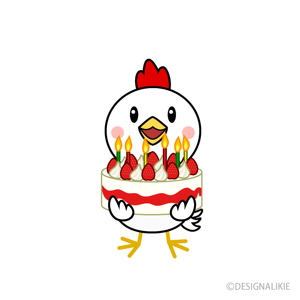 誕生日のニワトリキャラ