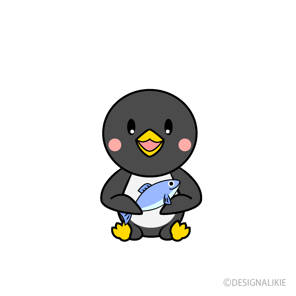 食べるペンギンキャラ