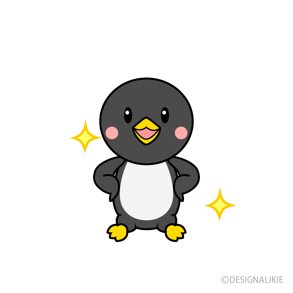 自信のペンギンキャラ