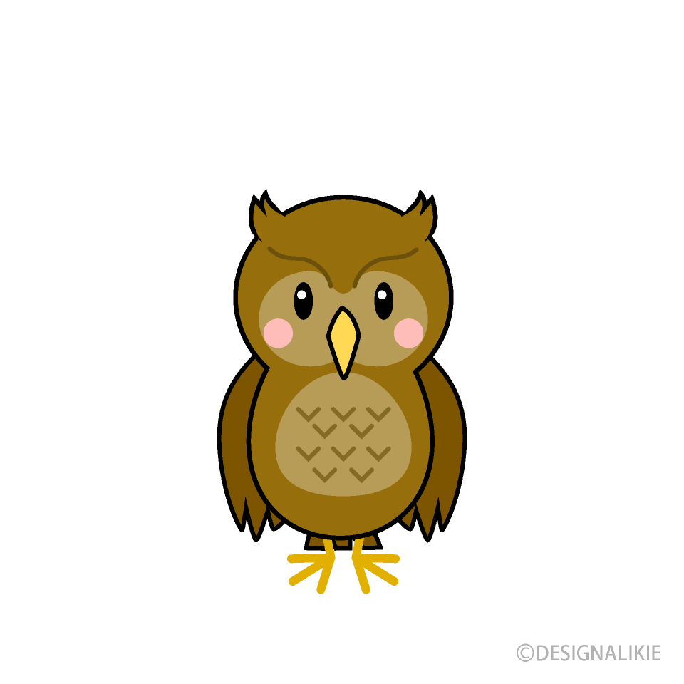 かわいいミミズクキャラ