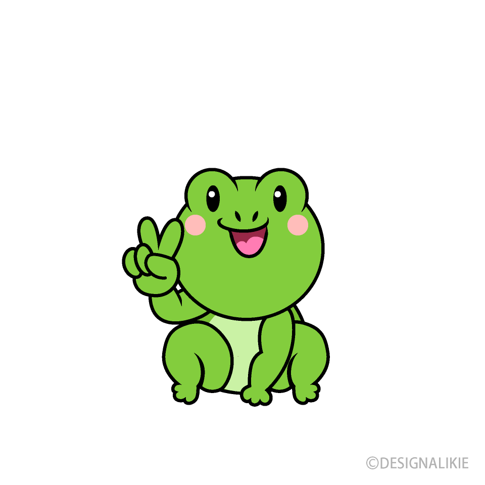 ピースのカエルキャラ