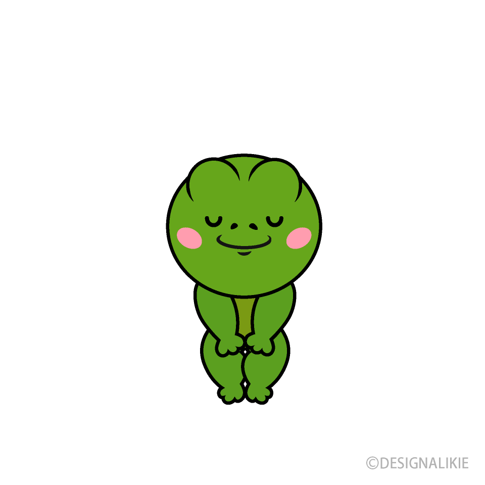 お辞儀カメキャラ