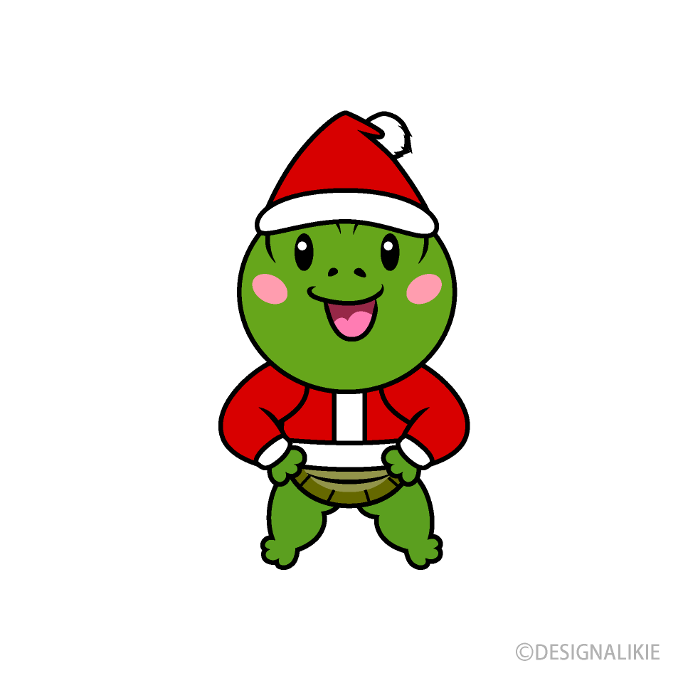クリスマスのカメキャラ