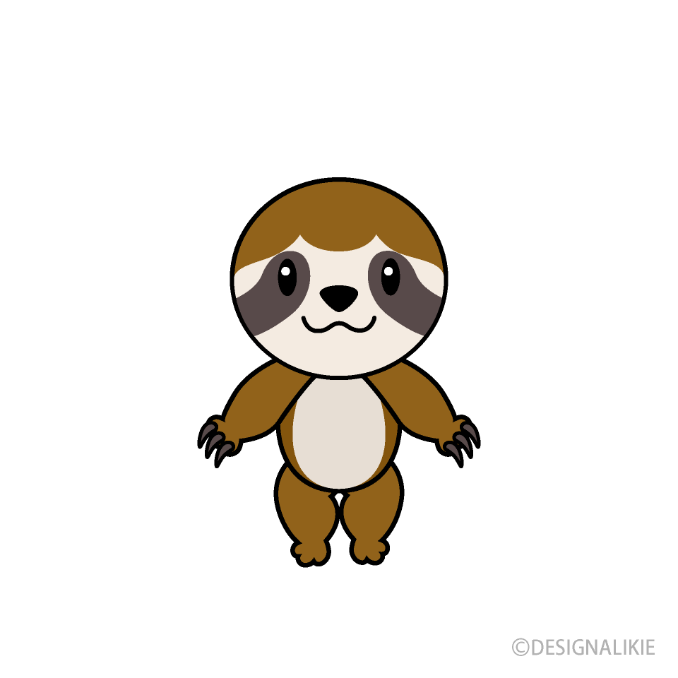 かわいいナマケモノキャラ