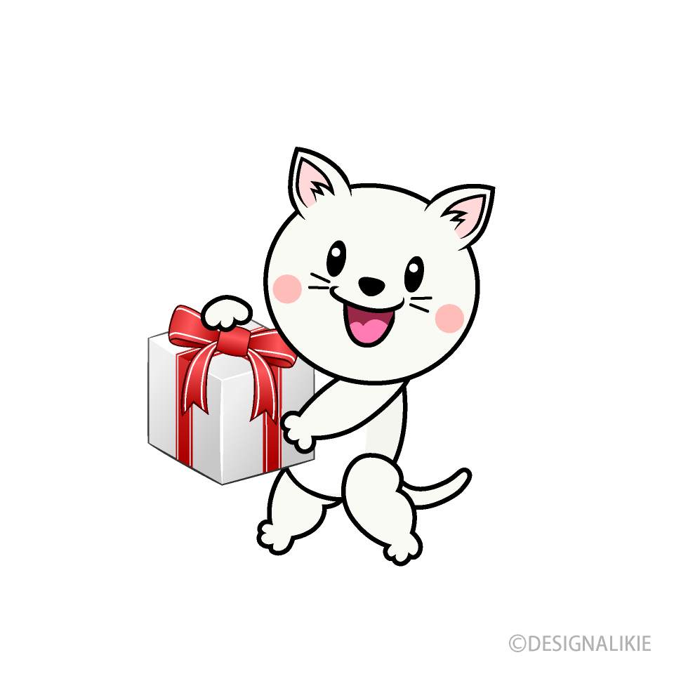 プレゼントする白猫キャラ