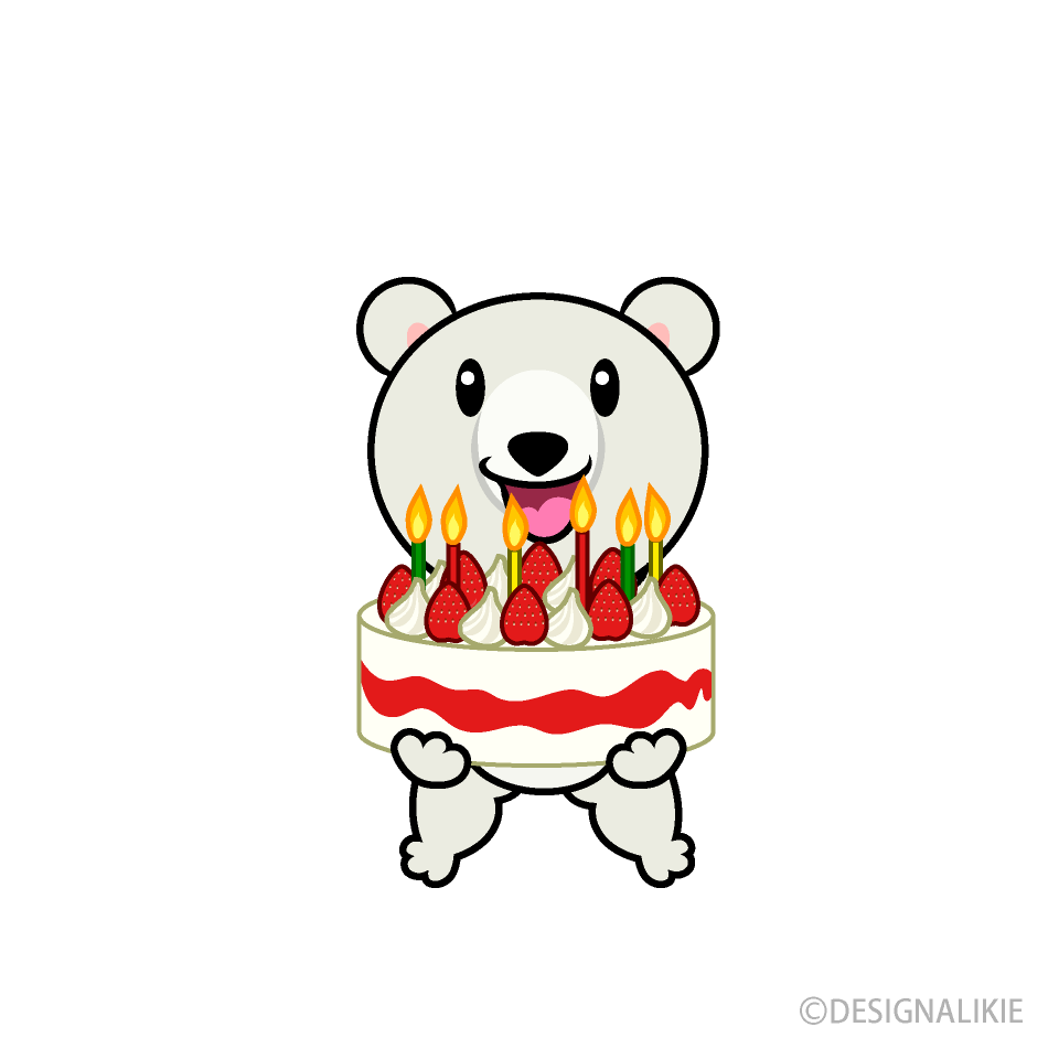 誕生日のシロクマキャラ