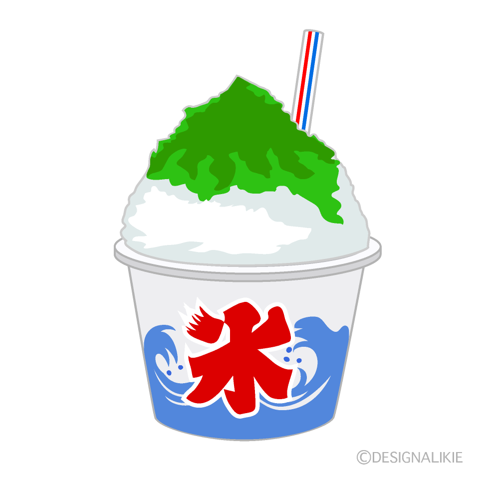 屋台のかき氷（緑）