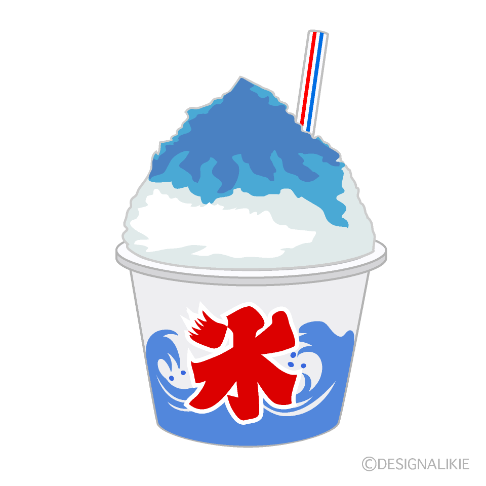 屋台のかき氷（青）