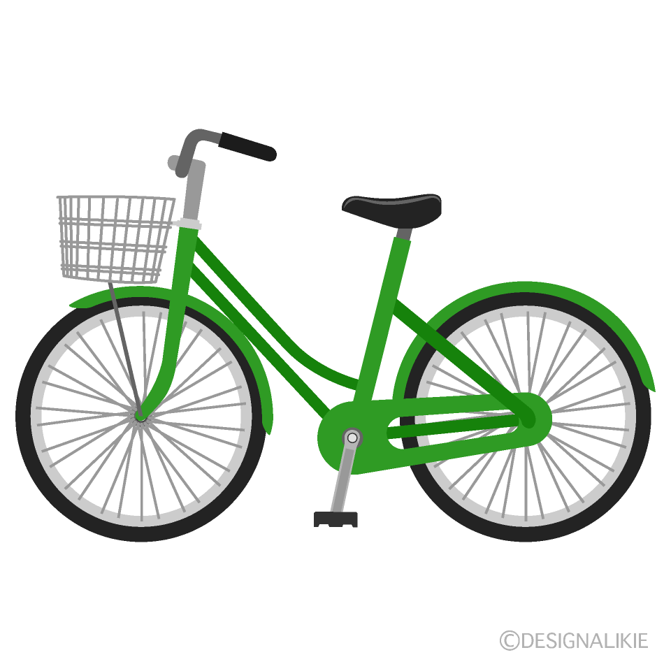 緑色の自転車