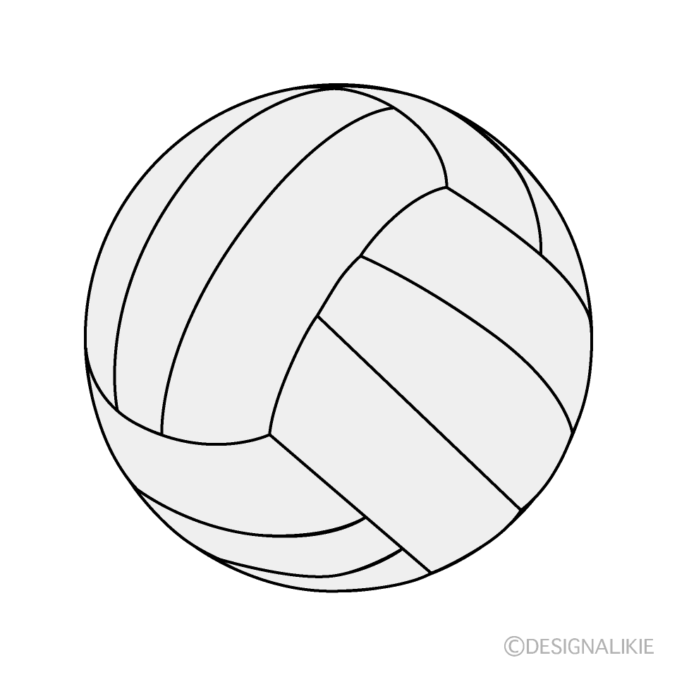 白色のバレーボール