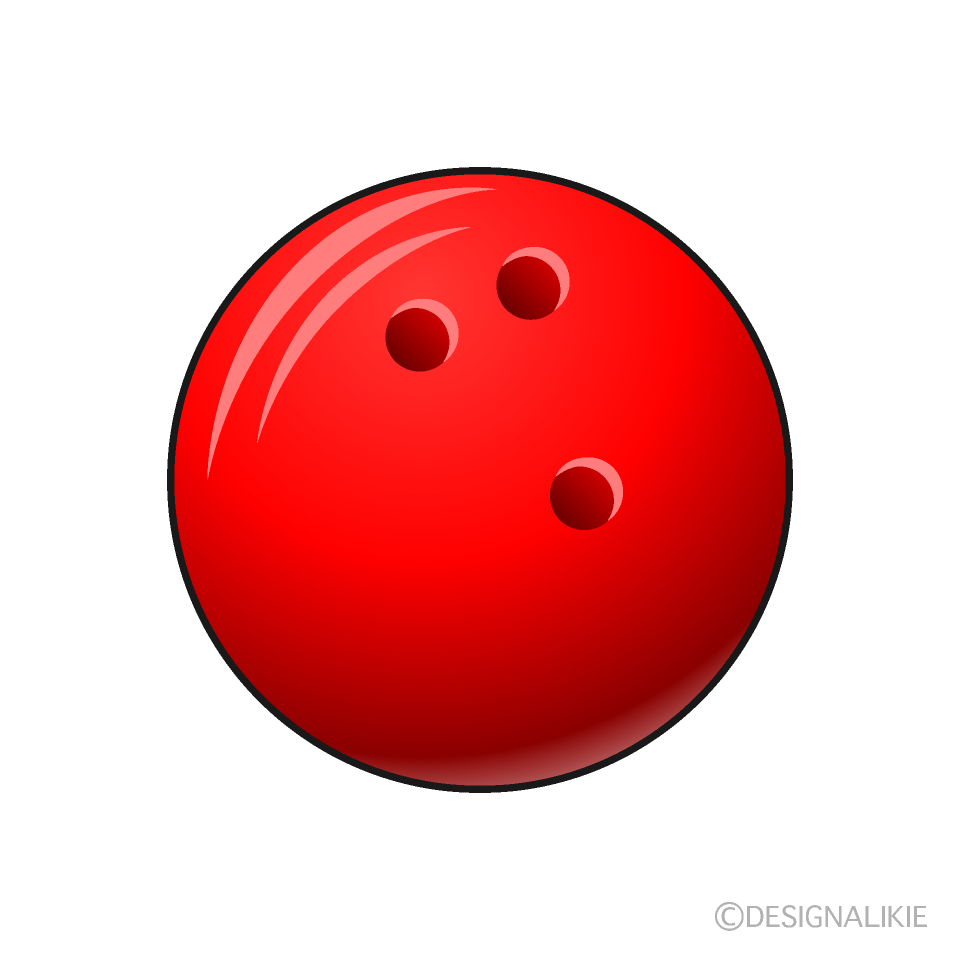 赤色ボウリングボール