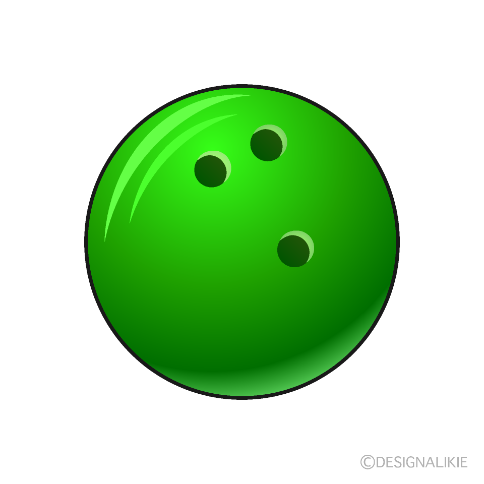 緑色ボウリングボール