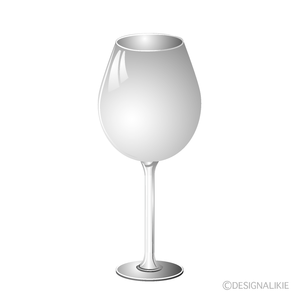 ガラスのワイングラス