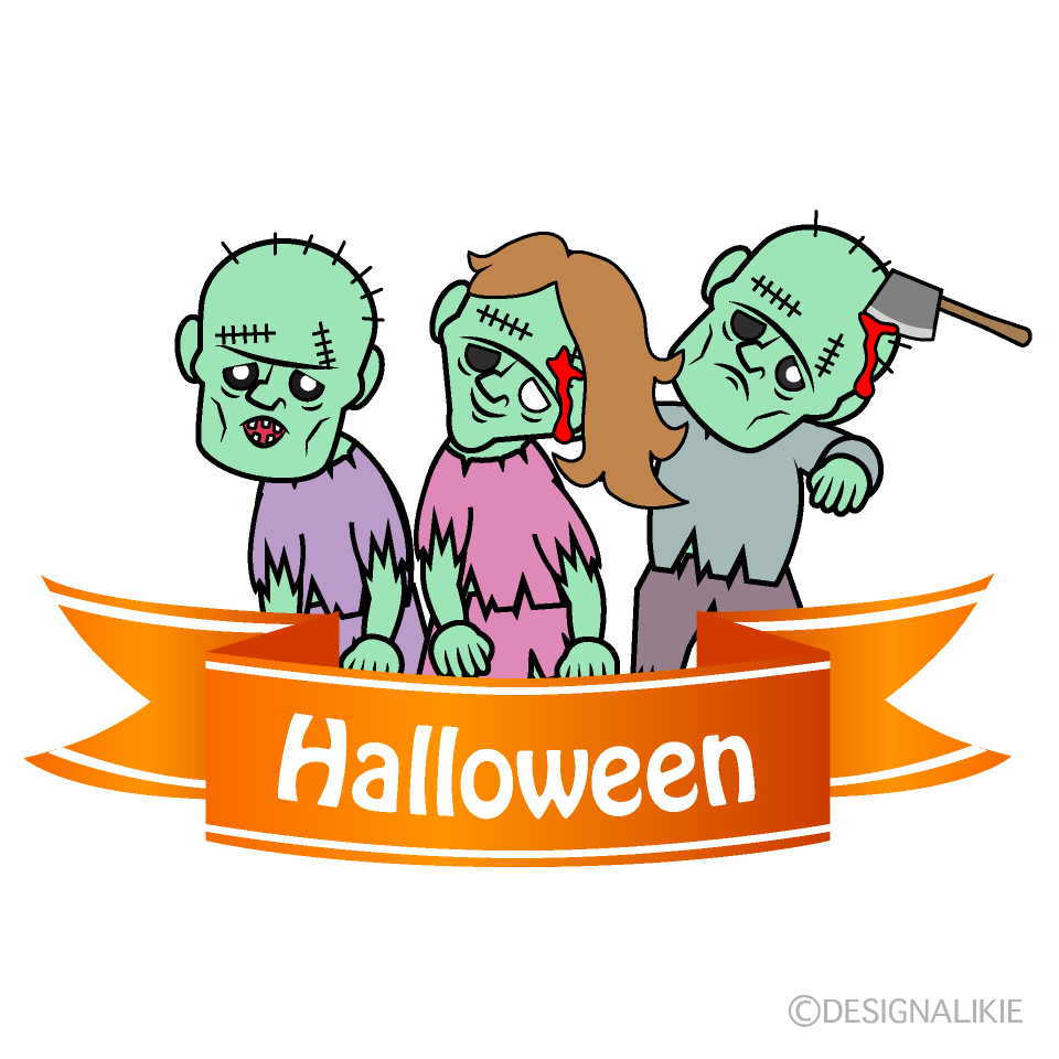 ゾンビのハロウィンリボン