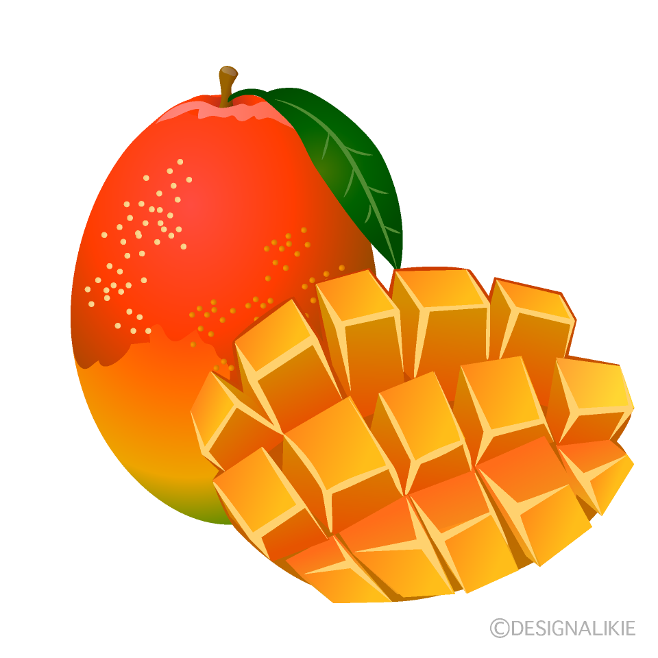 カットしたアップルマンゴー