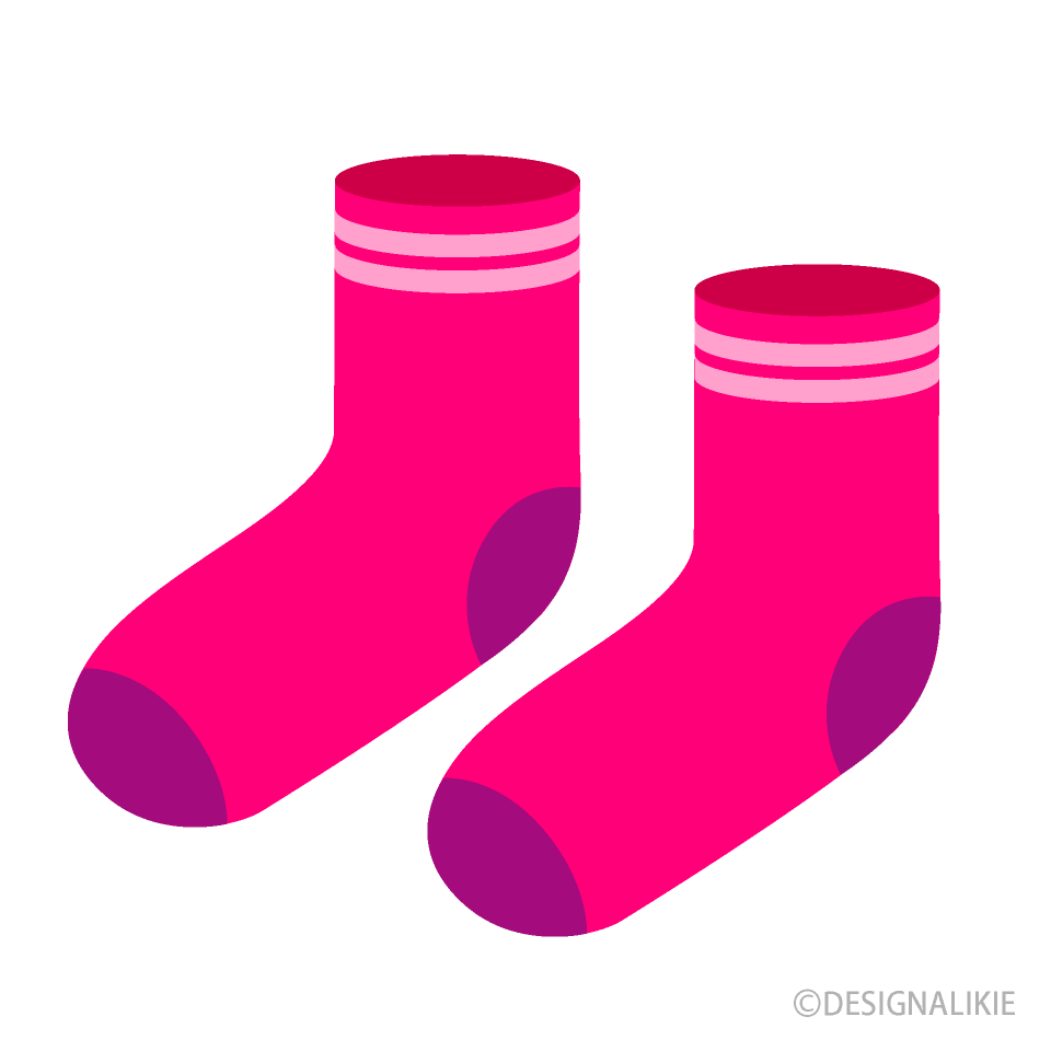 ピンクの靴下