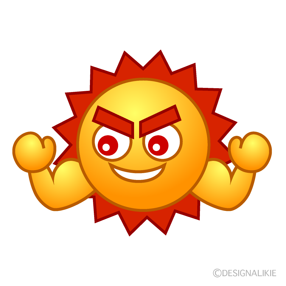 パワフルな太陽キャラ