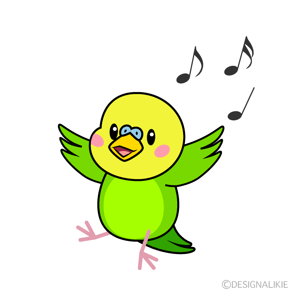 ダンスするインコキャラ